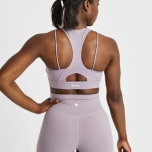 Aybl Core Strappy Wireless Sports Bra light purple buttery-soft racerback Medium